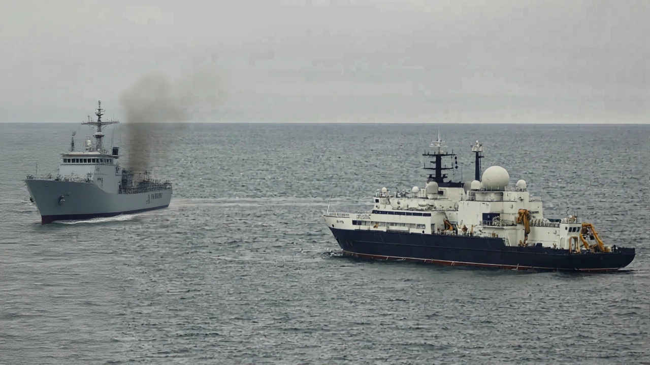 Royal Navy Intercepts Russian Warships in English Channel Amid 30% Surge in Naval Activity